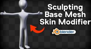 Create Sculpting Base Meshes – Skin Modifier (Blender Tutorial)