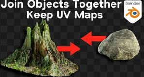 How to Join Objects and Keep the UV Maps (Blender Tutorial)