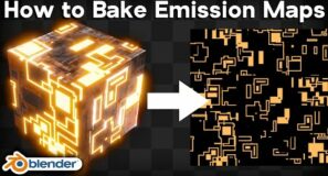 How to Bake Emission Maps (Blender Tutorial)
