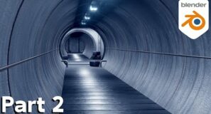 Sci-Fi Tunnel-Part 2 (Blender Eevee Tutorial)