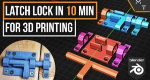 Model A Lock For 3D Printing In 10 Minutes  Ep. 1 – Blender 3.0 / 2.93