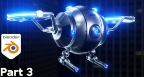Sci-Fi Security Drone – Part 3 (Blender Tutorial)