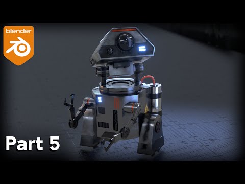 Sci-Fi Worker Robot-Part 5 (Blender Tutorial)