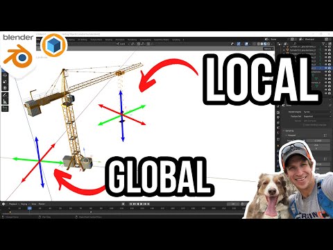 How to Use GLOBAL vs. LOCAL Transforms in Blender!