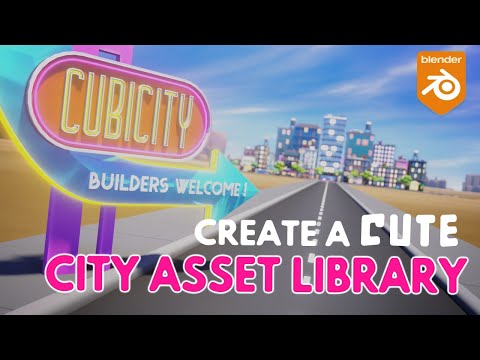 First Look at CUBICITY: Creating an Adorable City with Blender