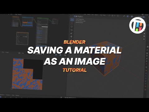 How to Save a Material as an Image in Blender – Tutorial