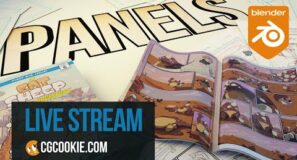 PANELS – creating a comic in Blender – Livestream