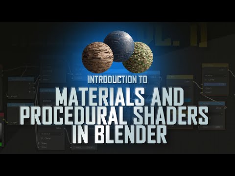 introduction to materials and procedural shaders in blender – link below
