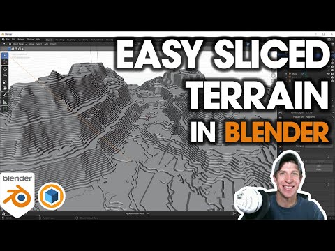 EASY Sliced Terrain Models in Blender!