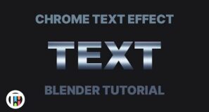 Chrome Text Effect in Blender – Tutorial