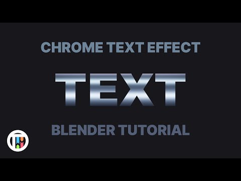 Chrome Text Effect in Blender – Tutorial