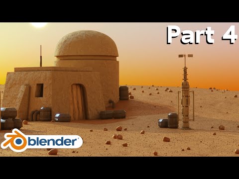 Tatooine Environment-Part 4 (Blender Tutorial)