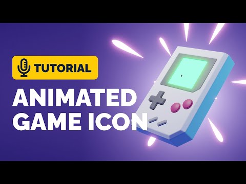 Blender 3.2 Animated Game Icon Tutorial | Polygon Runway