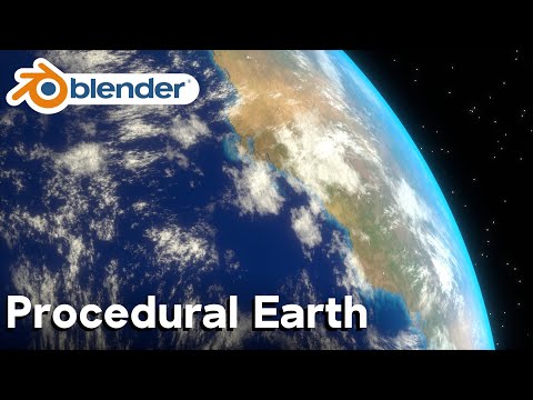Completely Procedural Earth (Blender Tutorial Trailer)