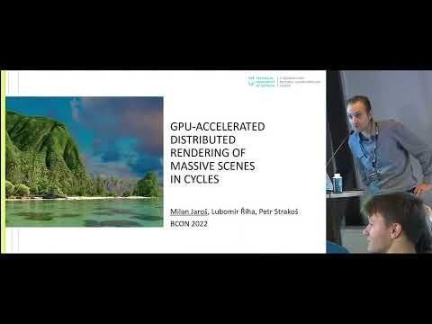 GPU-accelerated distributed rendering of massive scenes in Cycles