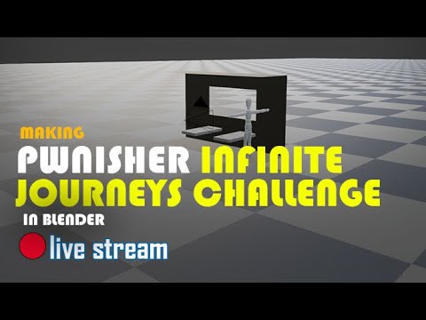 🔴 blender live  – lets create pwnisher infinite journeys challenge