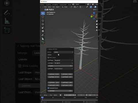Easy Trees in Blender with this FREE Add-On! #shorts