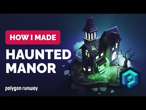 Haunted Manor in Blender 3.3 – 3D Modeling Process | Polygon Runway