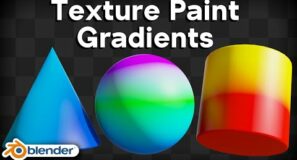 How to Texture Paint Gradients in Blender (Tutorial)