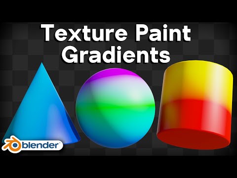 How to Texture Paint Gradients in Blender (Tutorial)