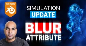 Simulation Branch Update + Blur Attribute Node | Geometry Nodes | Blender 3.5 Simulation Alpha