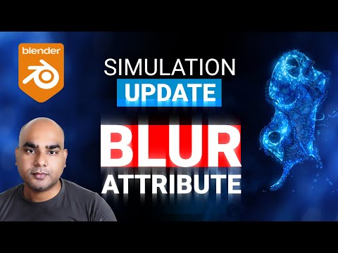 Simulation Branch Update + Blur Attribute Node | Geometry Nodes | Blender 3.5 Simulation Alpha