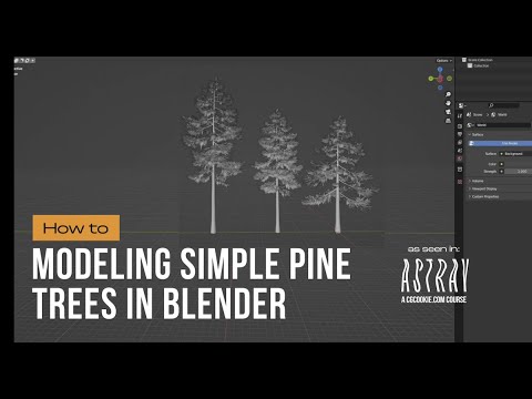 How to model a tree in Blender (Pine Tree Model)