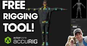 Amazing FREE AUTOMATIC Rigging Tool – ActorCore accuRIG!