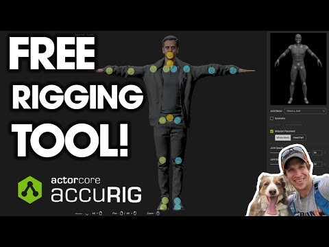 Amazing FREE AUTOMATIC Rigging Tool – ActorCore accuRIG!