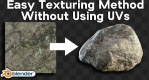 Easy Texturing Method Without Using UVs (Blender Tutorial)