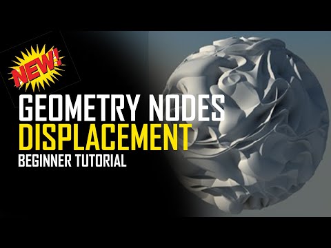 Blender Geometry Nodes for beginners making a displacement modifier