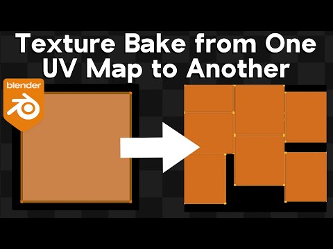 How to Bake Textures from One UV Map to Another in Blender (Tutorial)