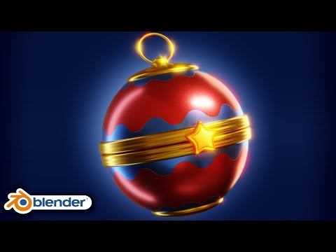 Stylized Christmas Ornament 🌟 (Blender Tutorial)