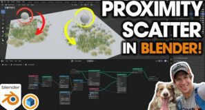 Creating a PROXIMITY SCATTER with Geometry Nodes in Blender!