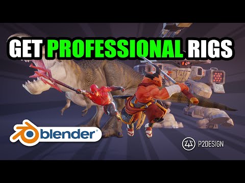 Get professional character rigs for Blender!