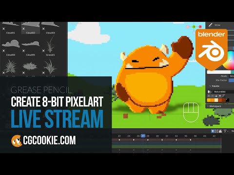 Create 8-Bit Pixel Art – This week with Grease Pencil