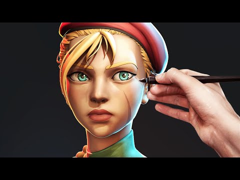 Sculpting Cammy from Street Fighter in 1 Minute