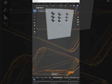 Using Carver for Blender’s Profile Brush Tool to Cut Objects! (Free Add-On)