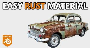 Procedural Rusty Metal in Blender Nodes