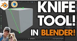 How to Use the KNIFE Tool in Blender!
