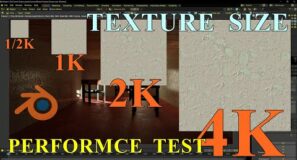 Image Texture Size vs Rendering Performance Test – Blender
