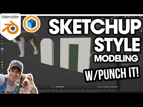 SketchUp Style Push Pull Modeling…IN BLENDER? Modeling with PunchIt!