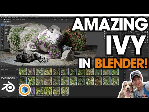Amazing New IVY GENERATOR from the Bagapie Creator for Blender!