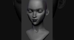 ZBrush Female Head Sculpt – 2 Hours in 1 Minute