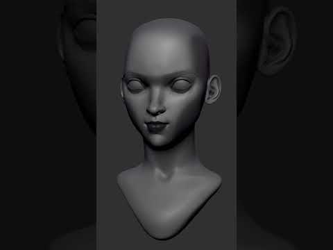 ZBrush Female Head Sculpt – 2 Hours in 1 Minute
