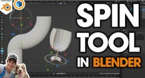 How to Use the SPIN TOOL in Blender!