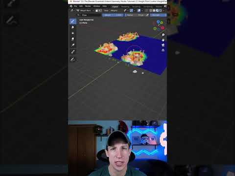 Creating a WEIGHT PAINT Geometry Node Scatter in Blender!
