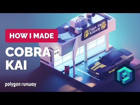 Cobra Kai in Blender 3.0 – 3D Modeling Process | Polygon Runway