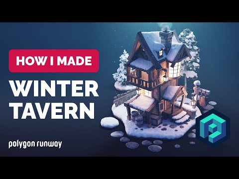 Winter Tavern in Blender – 3D Modeling Process | Polygon Runway