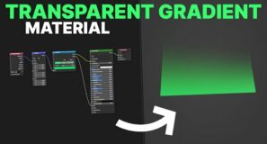Transparent Gradient Material in Blender – Tutorial